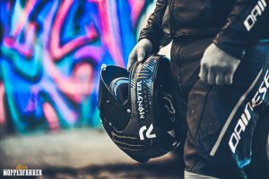 Echte Moppedfahrer Helmträger